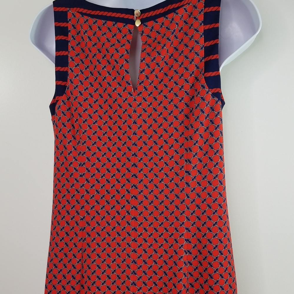 Ann Taylor nautical red and navy sleeveless dress - Picture 11 of 15